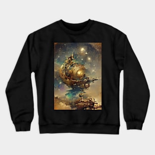 STEAM PUNK SPACESHIPS Crewneck Sweatshirt